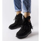 Gemre Black wedge ankle boots Giudice | Shoptok.si