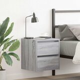 vidaXL Stenska nočna omarica siva sonoma 38x34x40 cm Cene