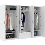 Mömax Drehtürenschrank milos 6t1s Weiß | Shoptok.si