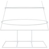  Metalno božićno drvce sa stalkom KUOPIO 150 cm Čelik Bijela Slike