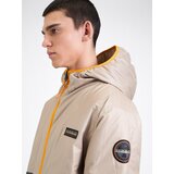 Napapijri Prehodna jakna 'A-THUR' bež / temno zelena / oranžna | Shoptok.si