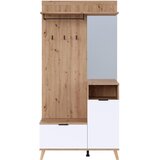 home24 PREDSOBA bela, hrast artisan | Shoptok.si