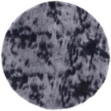 vidaXL Čupavi tepih s visokim vlaknima tamnosiva 160x160 cm poliester | shoptok.hr