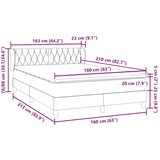  Krevet s oprugama i madracem ružičasti 160x210 cm baršunasti | shoptok.hr