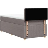  Krevet s oprugama i madracem smeđesivi 90x190 cm od tkanine | shoptok.hr
