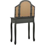 vidaXL Toaletni stolić sa stolcem sivi 65x36x128 cm paulovnija i MDF | shoptok.hr