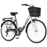 Visitor bicikl fashion bloom 28" alu 19" v-brake 6 brzina 155-178cm (s/m) zeleno beli 1282080 | Eponuda.com