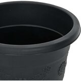  Okrugla saksija za cveće 6 pcs Crna Ø 26 x 21.5 cm Plastika | shoptok.hr