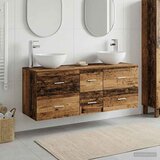  Set ormarića za kupaonicu 3 kom. Staro drvo 49,5 x 35 x 63 cm | shoptok.hr