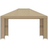 Gazebo 4 × 3 m Bež Poliester i čelik 190 gsm | Eponuda.ba