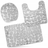  Set od tri univerzalna kupaonska tepiha grey stones | shoptok.hr