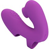 Pretty Love VIBRATOR ZA PRSTE ATHENA Z VIJOLIČNIM STIMULATORJEM ZA KLITOR, (22071306) | Shoptok.si