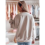 DStreet Bluza damska oversize z haftem DOGSWEETY cappuccino | Eponuda.ba