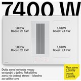 Klarstein Velaire indukcijska ploča za kuhanje s napom | 4 zone kuhanja | 8400 W | 80 cm | shoptok.hr