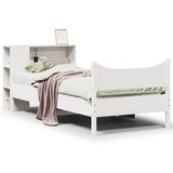 Maison Chic Postelja za odrasle - Posteljni Okvir brez vzmetnice bel 90x200 cm trdna borovina, (22082526) Cene