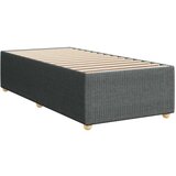 vidaXL Krevet s oprugama i madracem tamnosivi 90 x 190 cm od tkanine | shoptok.hr