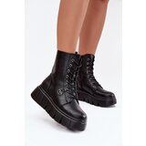 VINCEZA Suede Boots Workery on Massive Platform Wedge Heel Black Lavica | shoptok.hr