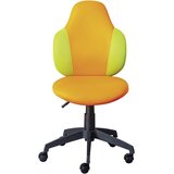 MID.YOU MLADINSKI VRTLJIVI STOL umetna masa, tekstil zelena, oranžna | Shoptok.si