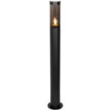 QAZQA Moderna zunanja svetilka črna 110 cm IP44 - Rox u