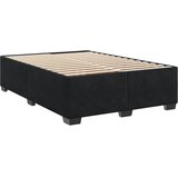  Krevet s oprugama i madracem crni 160x200 cm baršunasti | shoptok.hr