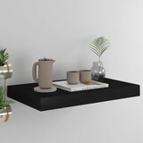 vidaXL Plutajuća zidna polica crna 40 x 23 x 3,8 cm MDF Cijene