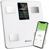 Pametna LCD kopalniška osebna tehtnica z aplikacijo do 226kg bela