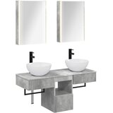  Set ormarića za kupaonicu 5 kom. Betonska siva | shoptok.hr