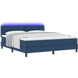  Krevet s opruga kutije s LED trakama Plava 180 x 200 cm tkanina | shoptok.hr