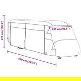 vidaXL Navlake za kamper sive 870x235x275 cm netkana tkanina | shoptok.hr
