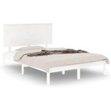 Maison Chic Posteljni okvir - Dvoposteljna postelja - Zakonska postelja bel iz trdnega lesa 120x190 cm-J10062, (21776131) | Shoptok.si