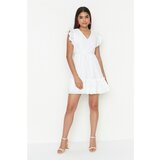 Trendyol White Brode Dress Cene