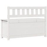  Klupa bijela 110 x 41 x 76,5 cm od masivne borovine | Eponuda.com