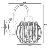 Opviq zidna lampa 9043-1A, zlatne boje | Eponuda.com