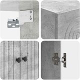  Ormar za montažu na zid Betonska siva 66 x 34,5 x 90 cm | Shoptok.si