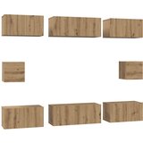  Set TV komoda 8 pcs Umjetnički hrast Konstruirano drvo | Eponuda.com