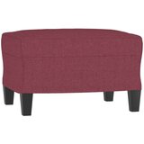  Fotelj s stolčkom za noge vinsko rdeč 60 cm blago | Shoptok.si