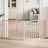  Vrata za pse s 2 panela sklopiva 160 cm od drva topole | shoptok.hr