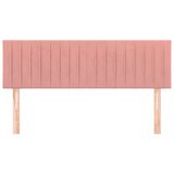  Uzglavlja 2 kom ružičasti 72 x 5 x 78/88 cm baršunasta | shoptok.hr