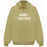 HOMEBASE Sweater majica maslinasta / bijela