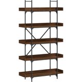  Regal za knjige 5 razina boja hrasta 100 x 33 x 180 5 cm drveni | shoptok.hr