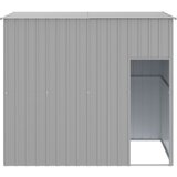  Kućica za pse s krovom svjetlosiva 214 x 153 x 181 cm čelična | shoptok.hr