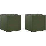  Stalak za biljke 2 pcs Maslinastozelena 40 x 40 x 40 cm Čelik Slike