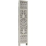 Sobna pregrada s 3 panela siva 120 x 165 cm masivno drvo manga | shoptok.hr