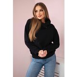 Kesi Women's sweatshirt with a zipper on the hood black | shoptok.hr