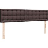 Okvir kreveta s madracima tamnosmeđi 180x200cm tkanine | Eponuda.com