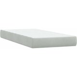 Box Spring krevet s madracem svijetlo sivi 80x220 cm samt | shoptok.hr