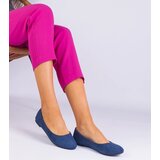 D/CEO marka niezdefiniowana Navy blue women's ballet flats with a bow, suede Ingera | shoptok.hr
