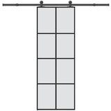 vidaXL Klizna vrata s priborom 76 x 205 cm od ESG stakla i aluminija Cijene