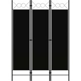 Sobna pregrada s 3 panela crna 120 x 180 cm | Eponuda.ba