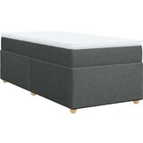  Krevet s oprugama i madracem tamnosivi 90x200 cm od tkanine | shoptok.hr